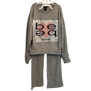 Bebe Kids Gray Sweatsuit Set